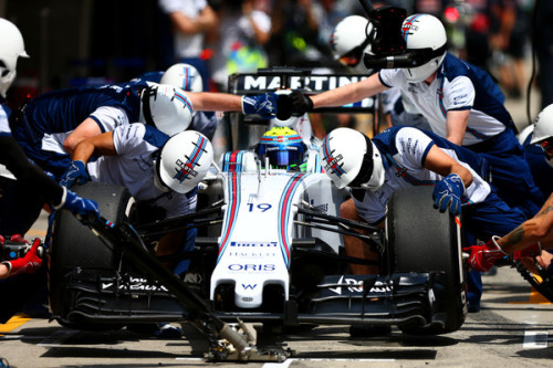 Felipe Massa, Williams no Pit Stop (Foto: Reprodução)