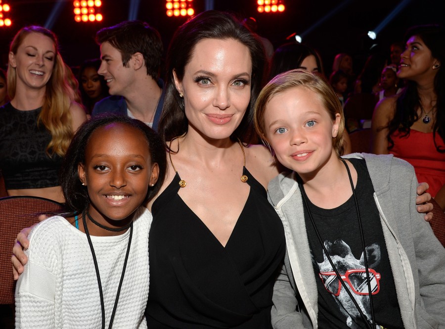 Angelina Jolie, Zahara Jolie-Pitt, Shiloh Nouvel Jolie-Pitt (Foto: Divulgação)