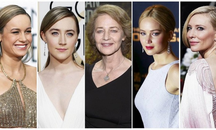 Brie Larson, Saoirse Ronan, Charlotte Rampling, Jennifer Lawrence, Cate Blanchett concorrem a categoria melhor atriz (Foto: Divulgação)