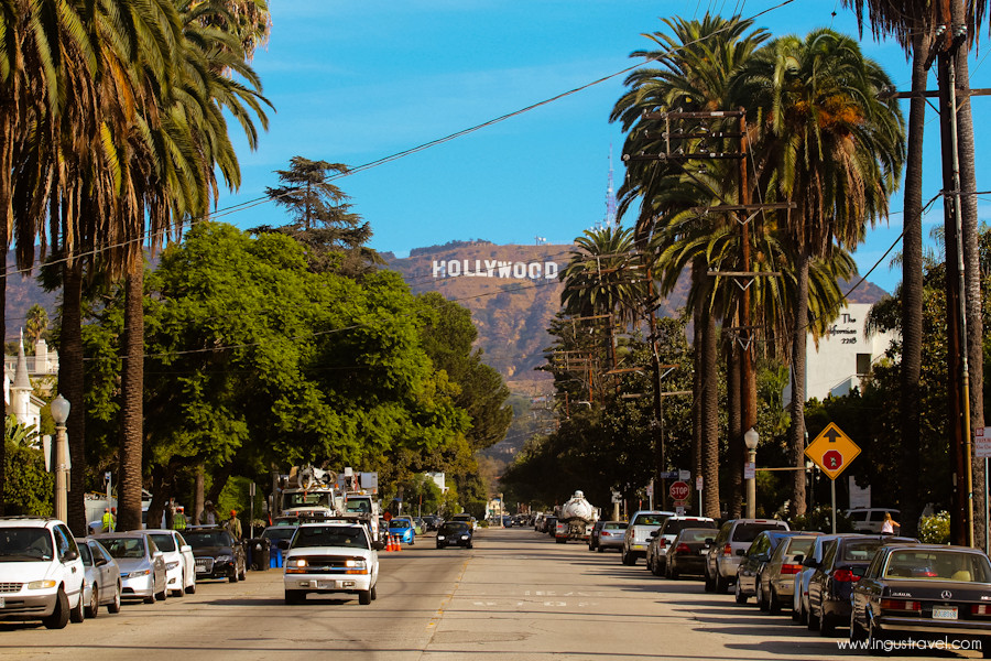 famoso letreiro hollywood signs é perto do local para tirar fotos (foto: divulgação)