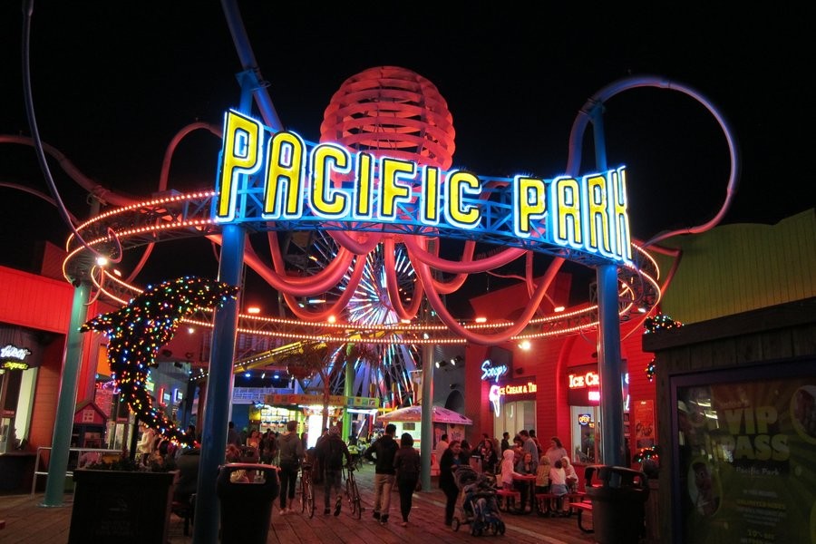 Pacific Park em Santa monica é opção para diversão de turistas (foto: divulgação)