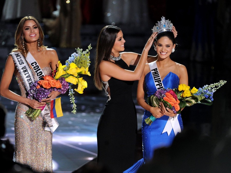 Miss Colombia e Miss Filipinas (foto: divulgação)