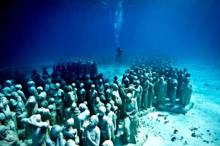 Mais de 500 estátuas estão no Museu de Cancún (Foto: Divulgação)