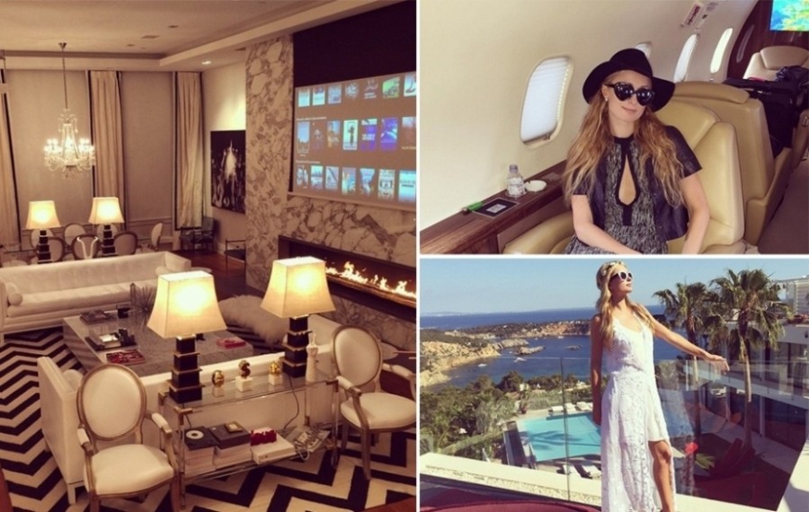 Paris Hilton é conhecida por seu estilo de vida nada discreto. Em seu Instagram, Paris faz questão de mostrar sua rotina e também detalhes de sua mansão, em Beverly Hills, na Califórnia (Foto: Divulgação)
