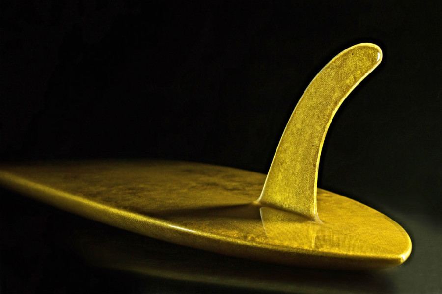 A prancha é toda banhada em ouro 24 quilates (Foto: Divulgação)