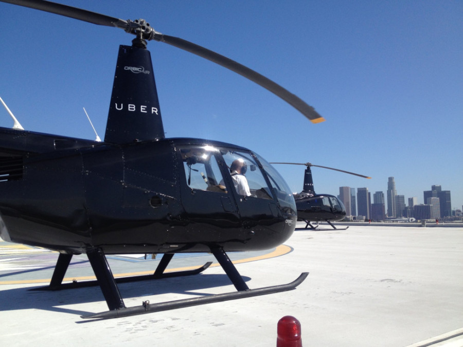 Serviço de helicóptero da Uber ainda está em fase piloto (Foto: Divulgação)