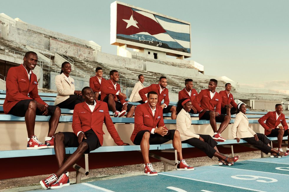 Christian Louboutin e ex-atleta criam coleção para delegação cubana (Foto: Divulgação)