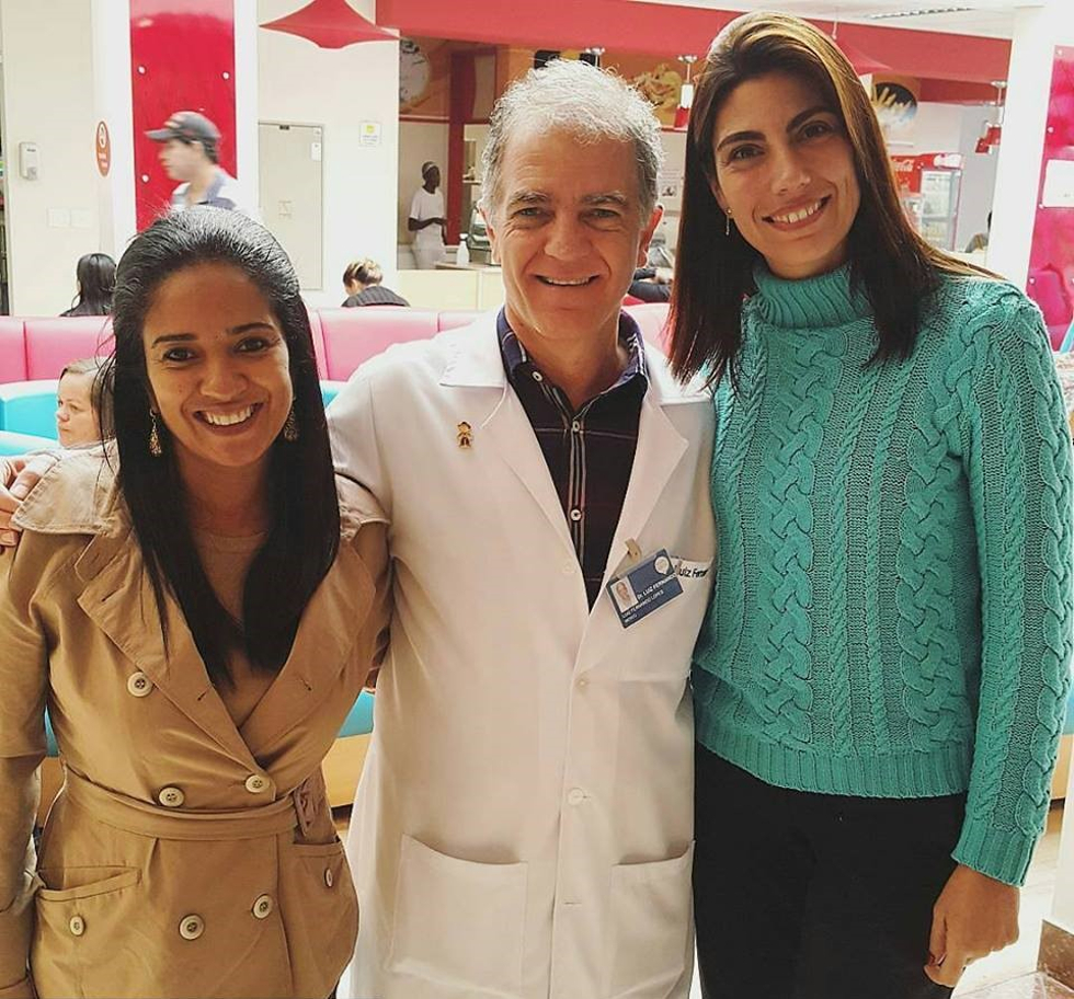 Dr. Luiz, Lili e Raquel Abdu (Foto: Divulgação)