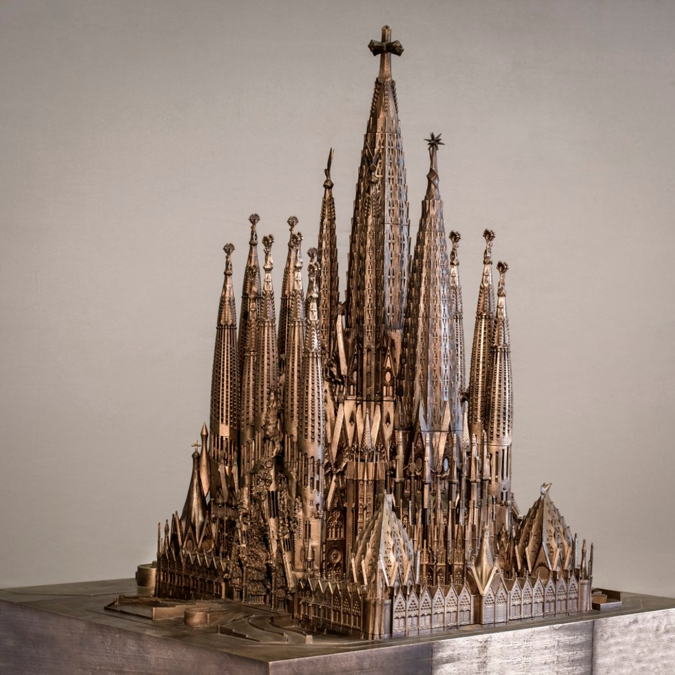 Maquete do conjunto da Basílica Sagrada Família (Foto: Divulgação)